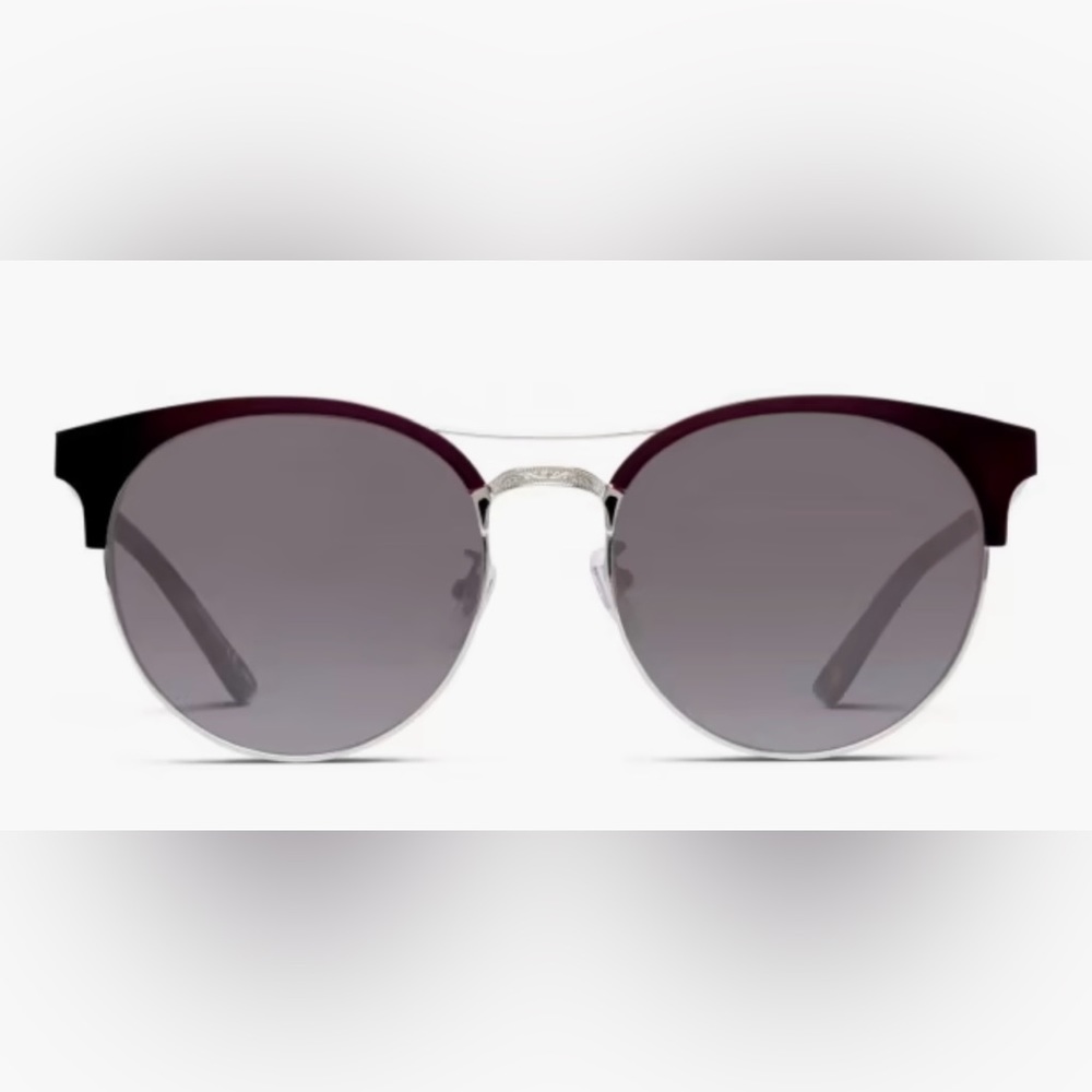 GUCCI Sunglasses Burgundy Palladium Grey Gradient GG0075S 004 56 18 145